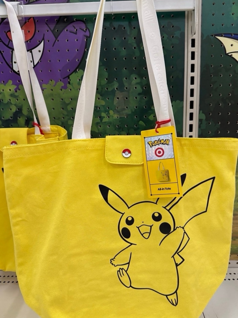 Target Pokemon 30th Anniversary Yellow All-In Tote Bag